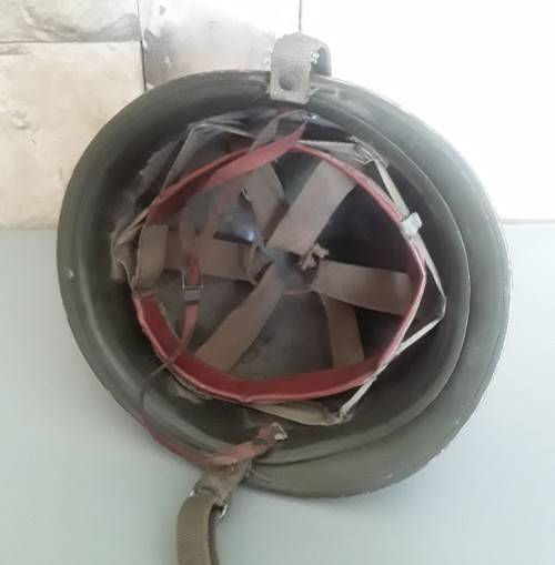 Vintage SADF `Staaldak` Helmet With Inner.