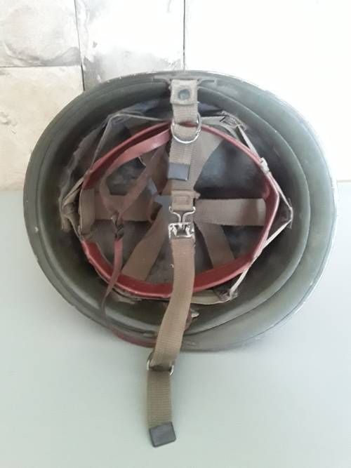 Vintage SADF `Staaldak` Helmet With Inner.