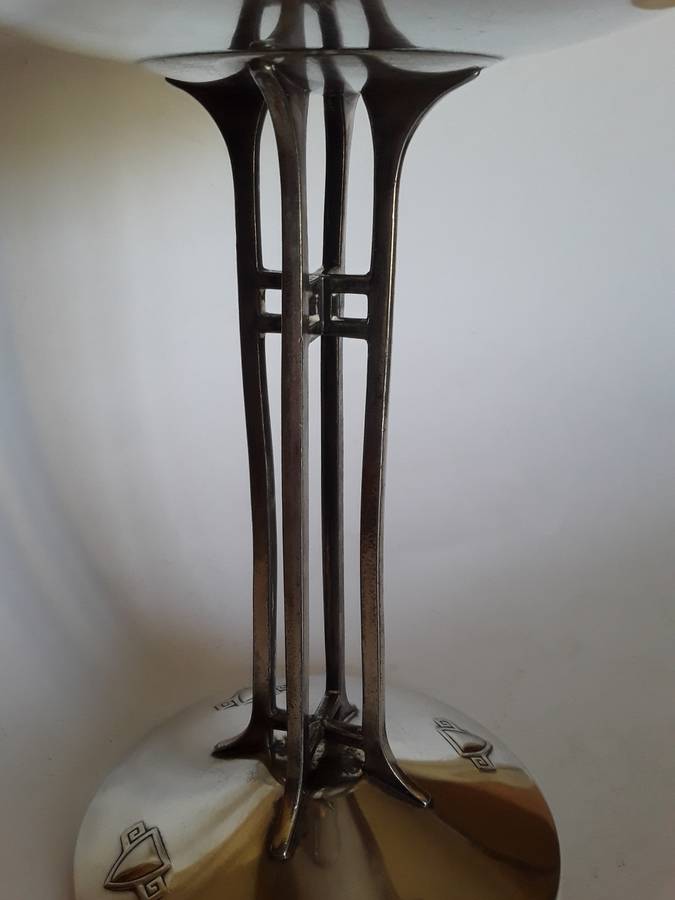 Circa 1910 Arts And Crafts Movement Silver Plated Comport. Attributed To WMF.