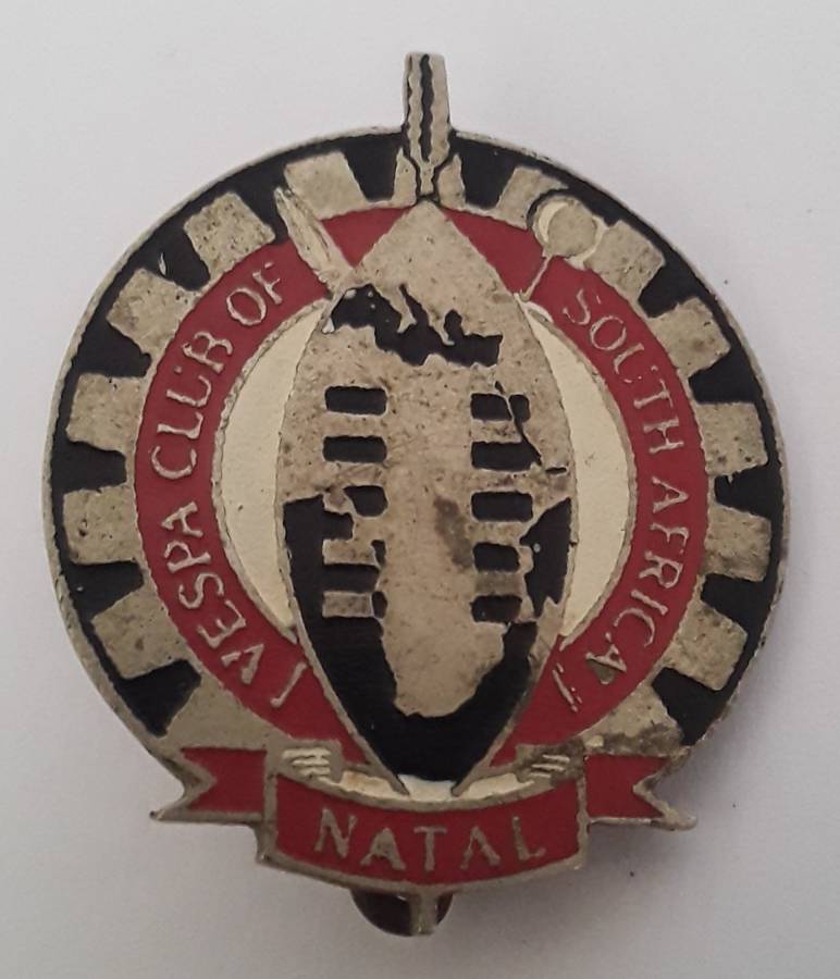 Collection Of Vintage Enameled Metal Lapel Badges. SA Vespa Club Etc.