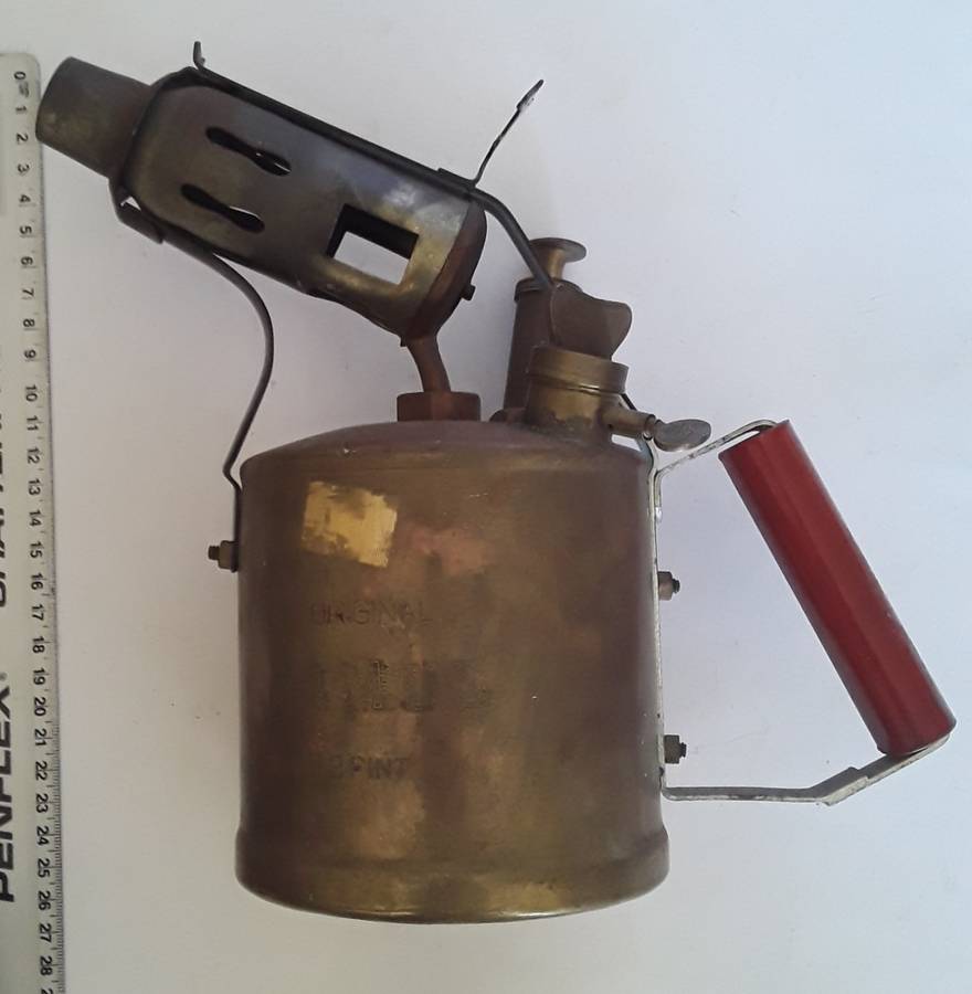Vintage Brass `Pamus` 2 Pint Blow Torch.