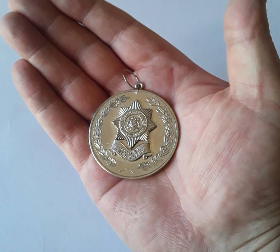 Vintage South African Police Wrestling Medal. 1970`s.