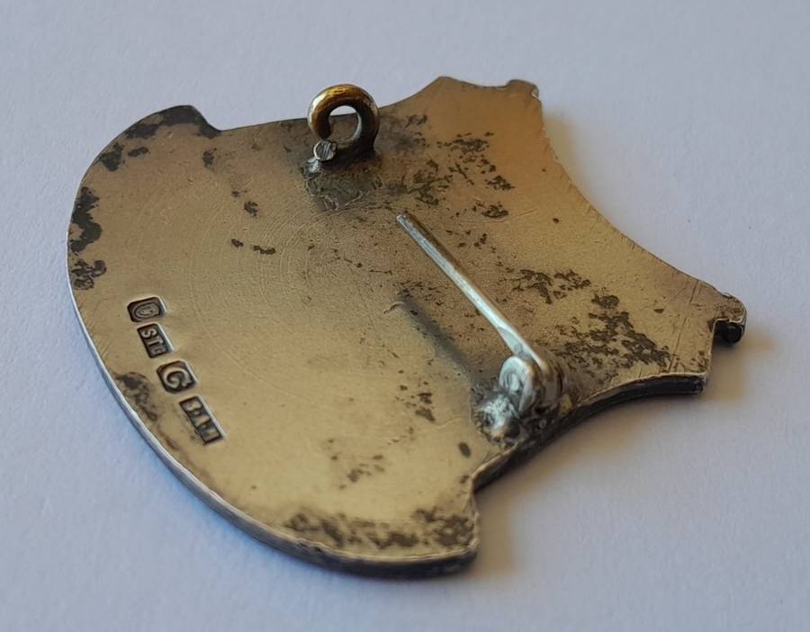 Solid Sterling Silver `1854-1954, Volkspele, O.V.S.-Eeufees` Badge.
