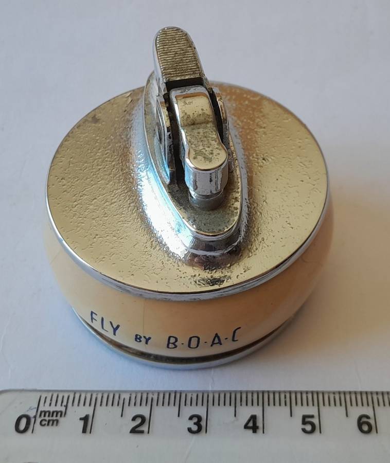 Rare Rolstar `British Overseas Airways Corporation` Table Lighter.