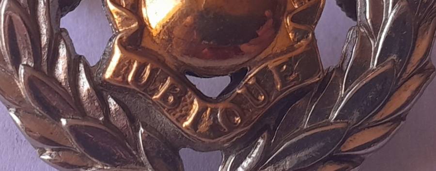 SADF Engineer Corps Cap Badge.  Lugs Intact.