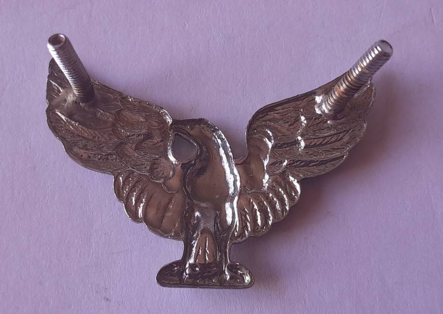 Transvaal State Artillery (Transvaal Staat Artillerie) Eagle Cap Badge. Lugs Intact.  1 Bent.
