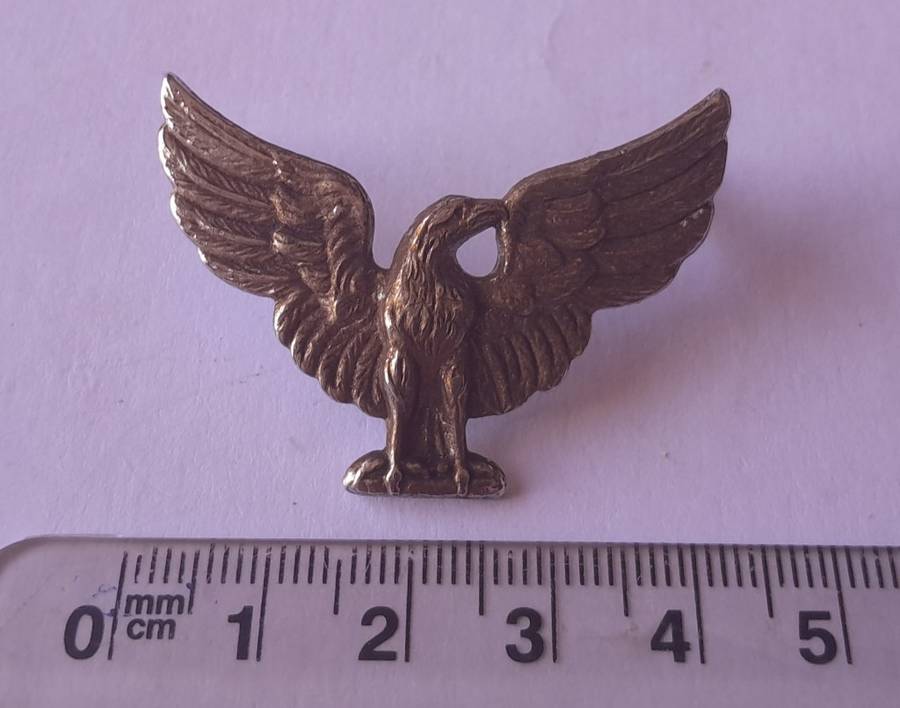Transvaal State Artillery (Transvaal Staat Artillerie) Eagle Cap Badge. Lugs Intact.  1 Bent.