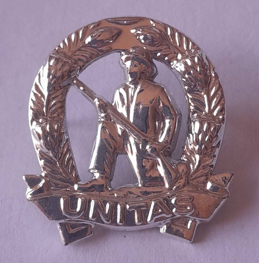 Pair SADF Commando Collar Badges (Facing).  Pins Intact.