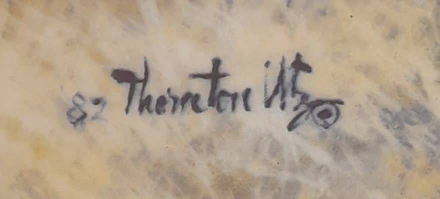 Vintage Plate By Viletta. `Touchdown` By Artist `Thornton Utz`. Signed And Dated. 22 cm.