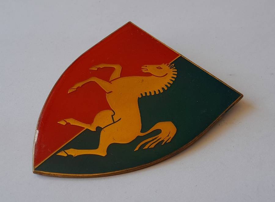 SADF Technical Service Corps Shoulder Flash. 1 Pin intact..