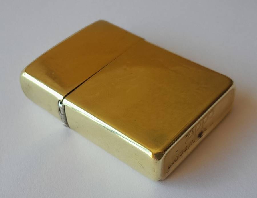 Vintage Solid Brass Zippo Lighter. Please See Description.