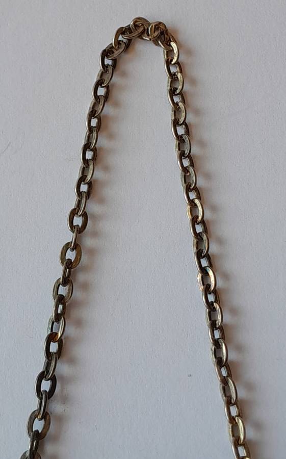 A Vintage Silver Plated `WINE` Bottle Decanter Label By `Ianthe, England`. (2 of 2)