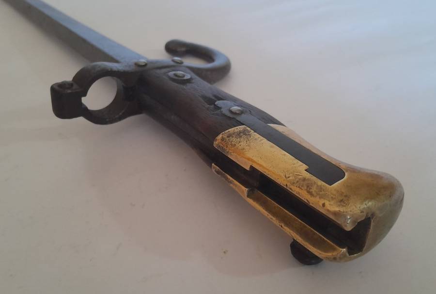 French Model 1874 Gras Sword Bayonet.  Dated 1884.  St. Etienne Armoury.