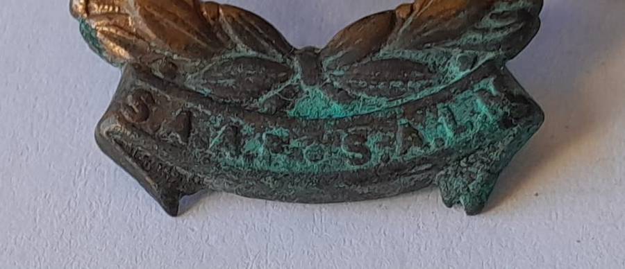 WW2 SA Air Force Collar Badge. Lugs Intact.