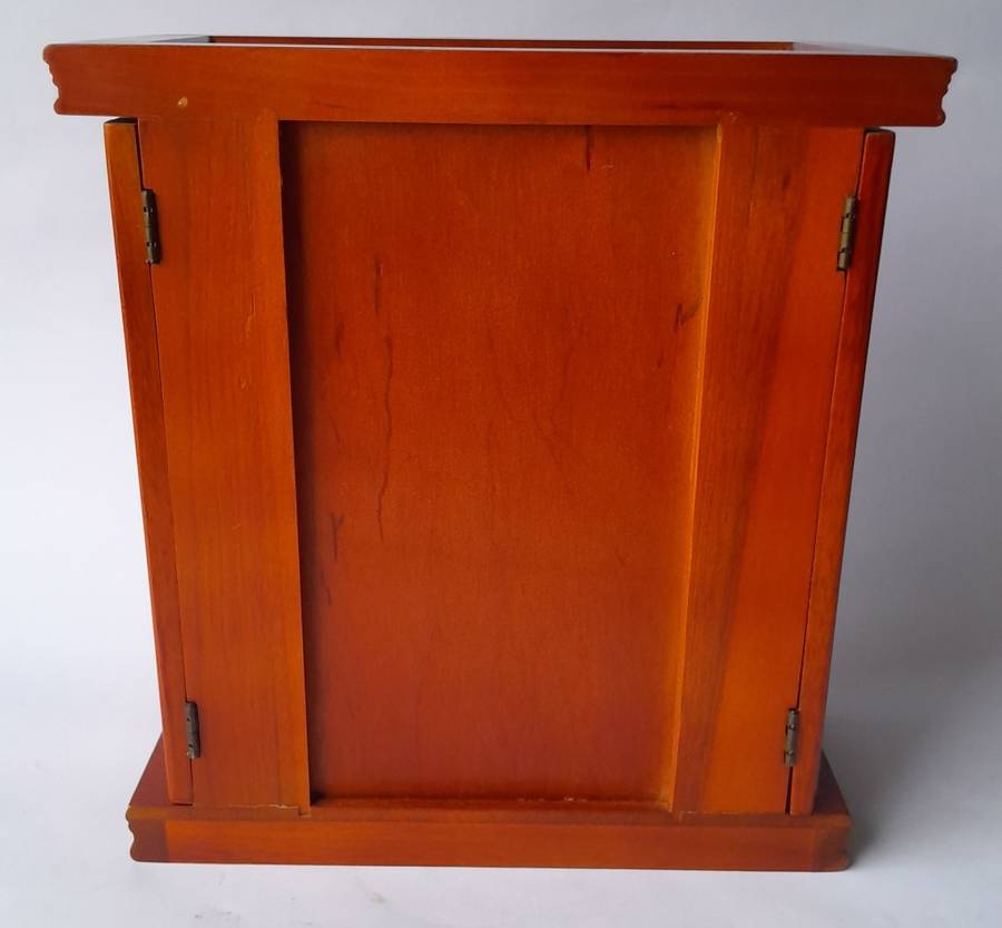 "Reserved" Vintage Cherrywood Armoire Jewelry Case. Excellent Condition.