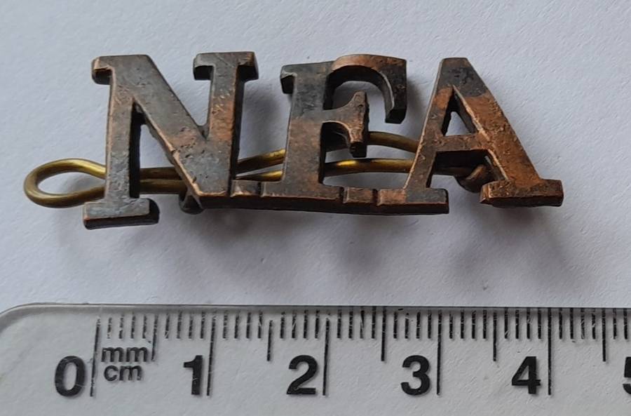 Early Natal Field Artillery Shoulder Title.  Lugs Intact.