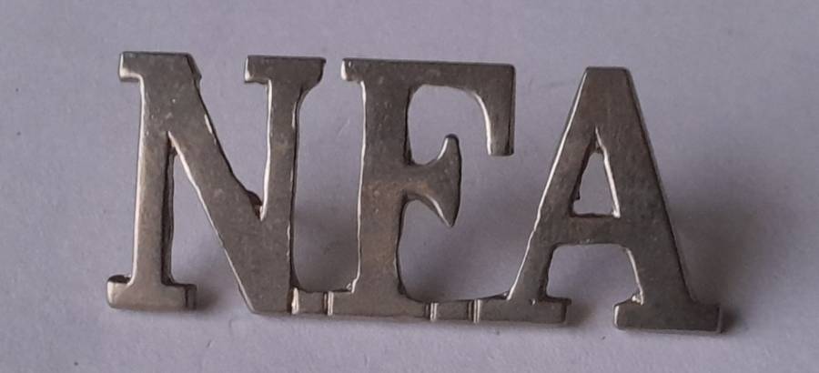 Natal Field Artillery Shoulder Title.  Pins Intact.