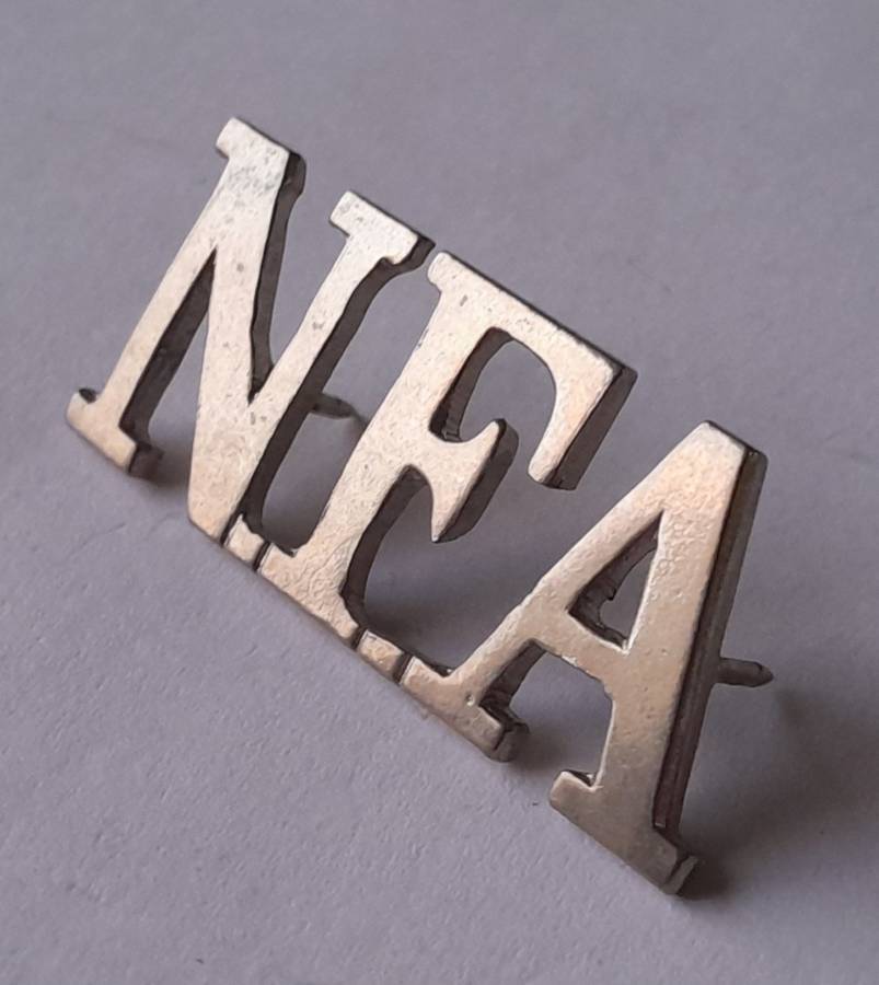Natal Field Artillery Shoulder Title.  Pins Intact.