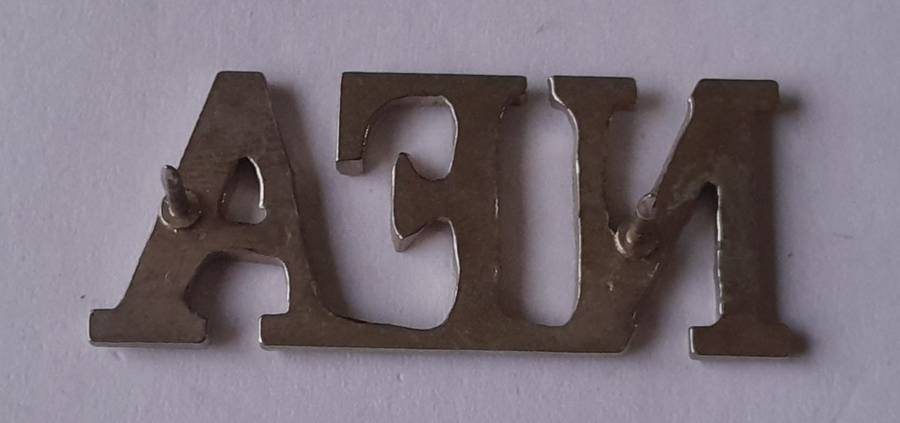 Natal Field Artillery Shoulder Title.  Pins Intact.