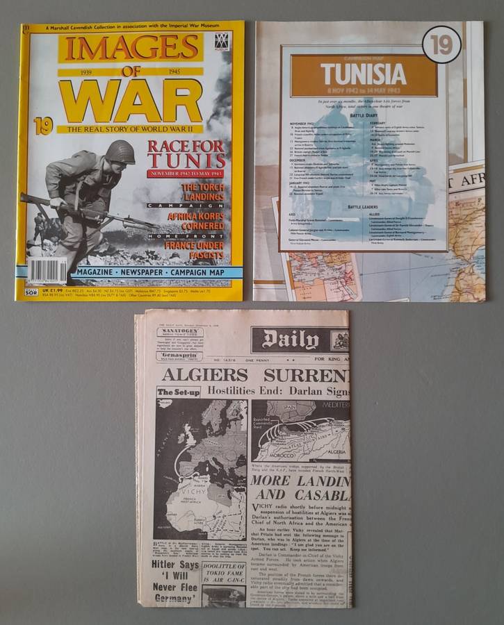 WW2 "Images Of War" Issue 19 (Tunisia) With Campaign Map And Newspaper Copy.