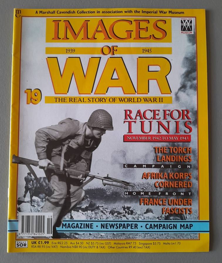 WW2 "Images Of War" Issue 19 (Tunisia) With Campaign Map And Newspaper Copy.