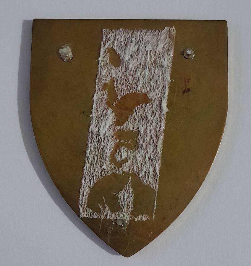 SADF 1 Construction Regiment Shoulder Flash.  No Pins.