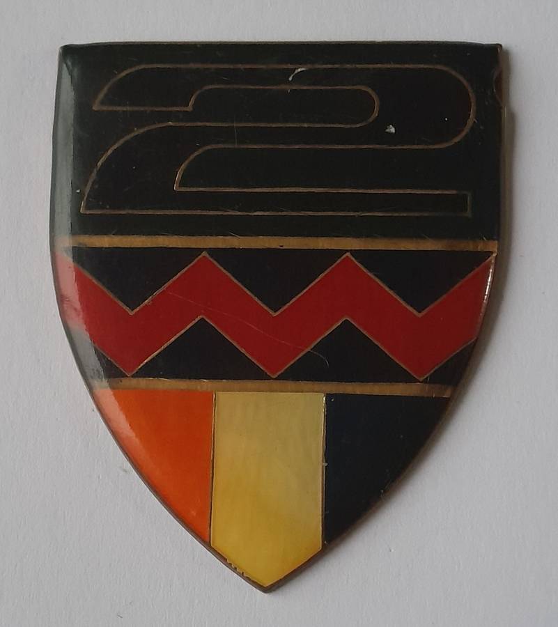 SADF 2 South African Infantry (2 SAI) Battalion Shoulder Flash.  No Pins.