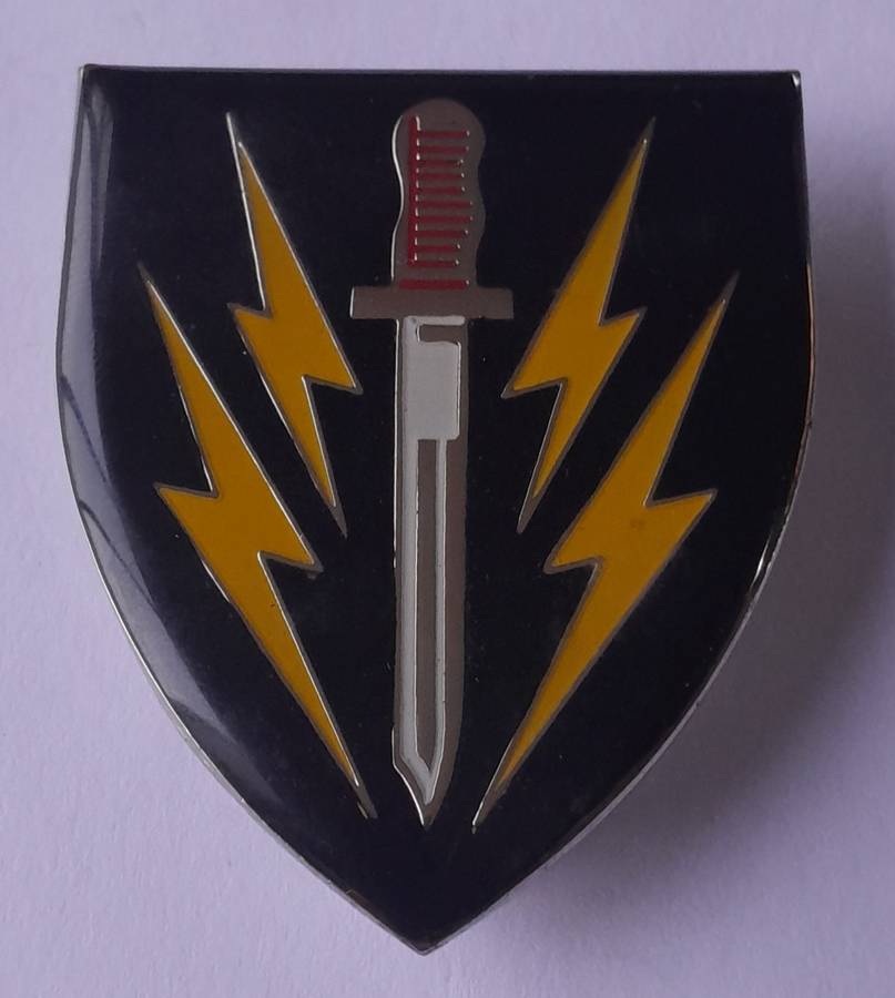 SADF 61 Mechanized Battalion Group Shoulder Flash.  All Pins Intact.
