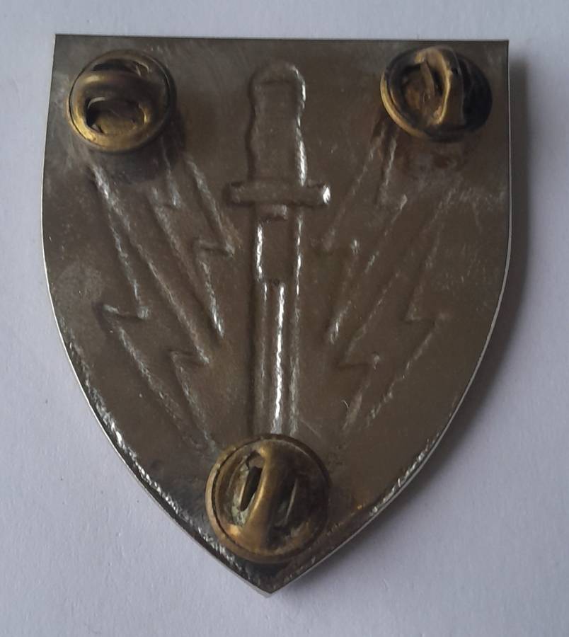 SADF 61 Mechanized Battalion Group Shoulder Flash.  All Pins Intact.