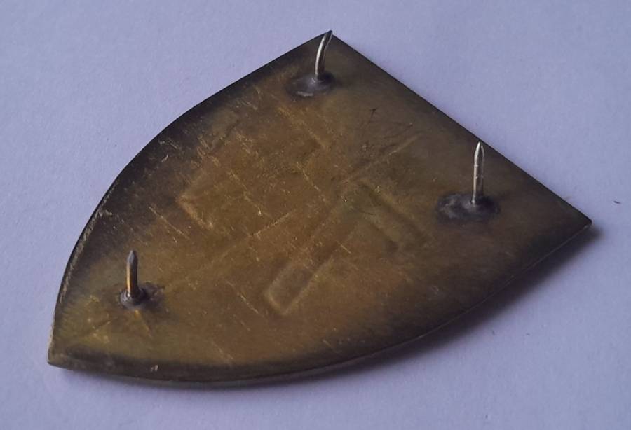 SADF 71 Motorized Brigade Shoulder Flash.  All Pins Intact.