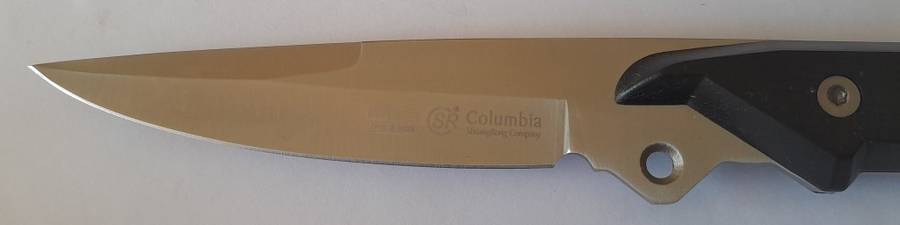 U.S.A. Saber ShuangRong Company Hunting Knife with Sheath.  23.5cm