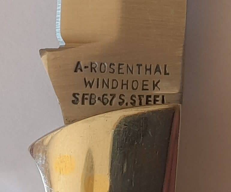 Vintage A. Rosenthal, Windhoek SFB 67 Folding Knife.  17.5cm.
