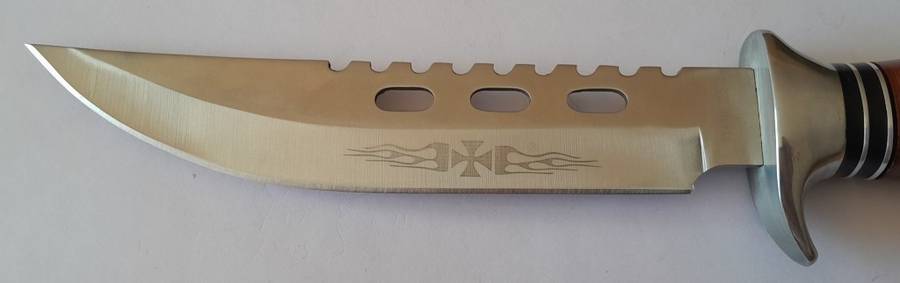 U.S.A. Saber Columbia 440C Tactical Knife with Belt Sheath.  30.5cm.