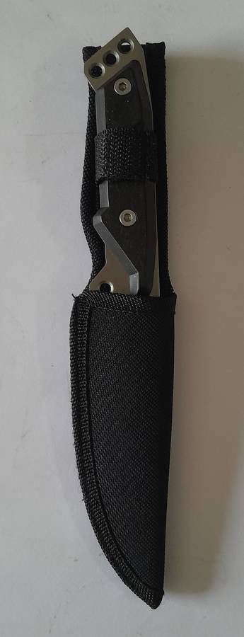 U.S.A. Saber ShuangRong Company Hunting Knife with Sheath.  23.5cm