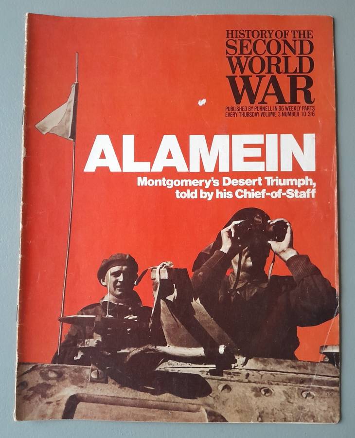 Vintage Purnell's "History Of The Second World War".  Alamein.