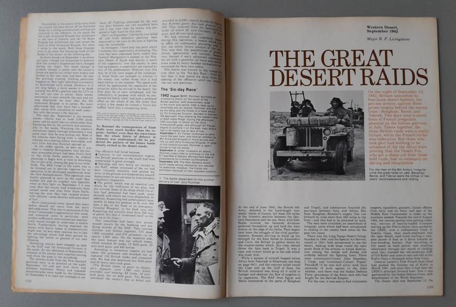 Vintage Purnell's "History Of The Second World War".  Alamein.