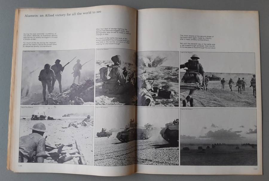 Vintage Purnell's "History Of The Second World War".  Alamein.