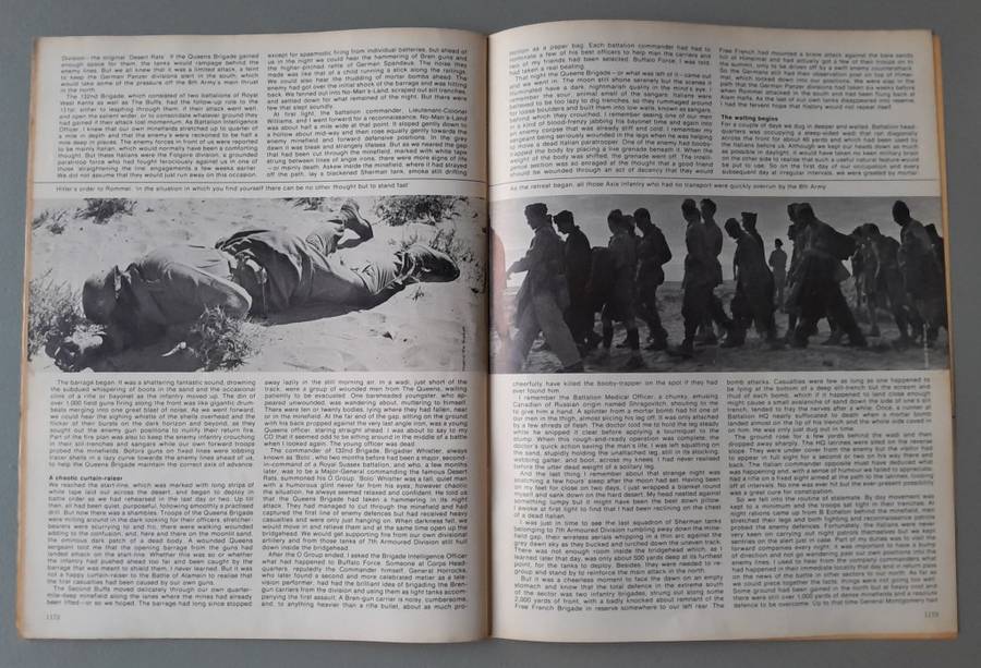 Vintage Purnell's "History Of The Second World War".  Alamein.