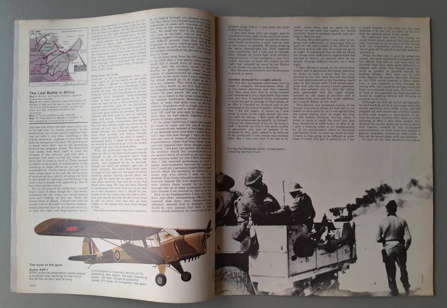 Vintage Purnell's "History Of The Second World War".  Africa The End.