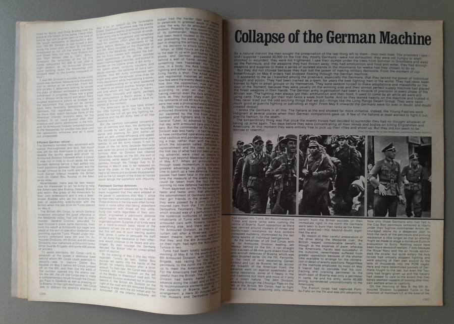 Vintage Purnell's "History Of The Second World War".  Africa The End.
