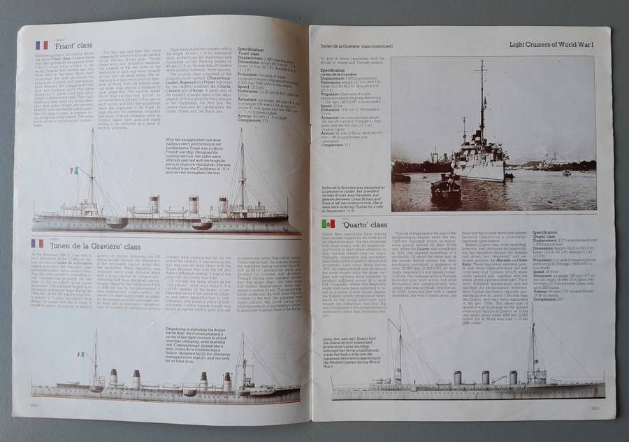 Vintage "War Machine" Number 135.  Light Cruisers of WW1.