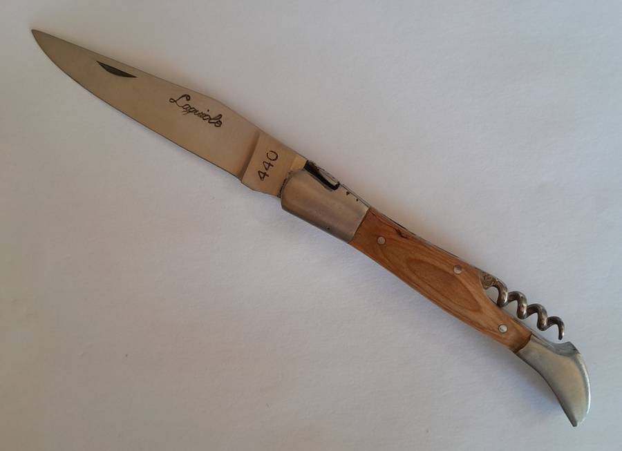 Vintage `Laguiole` 440 Steel Folding Knife.