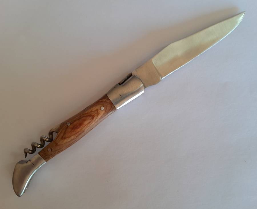 Vintage `Laguiole` 440 Steel Folding Knife.