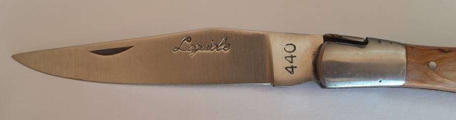 Vintage `Laguiole` 440 Steel Folding Knife.