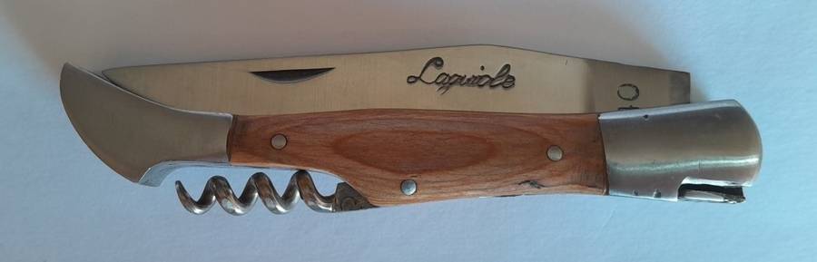 Vintage `Laguiole` 440 Steel Folding Knife.