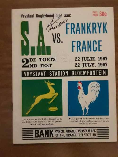 1967 South Africa vs France - 2nd Test