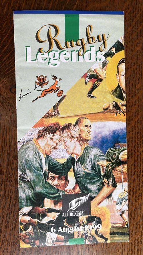 1999 Rugby Legends Menu Card - Signed