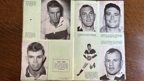 1956 Springbok Trials Pen Pictures Album & Newspaper Supplement - Signed