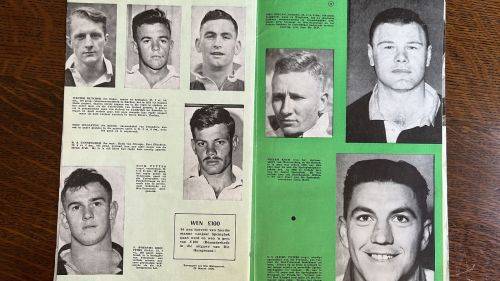 1956 Springbok Trials Pen Pictures Album & Newspaper Supplement - Signed