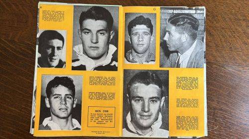 1956 Springbok Trials Pen Pictures Album & Newspaper Supplement - Signed